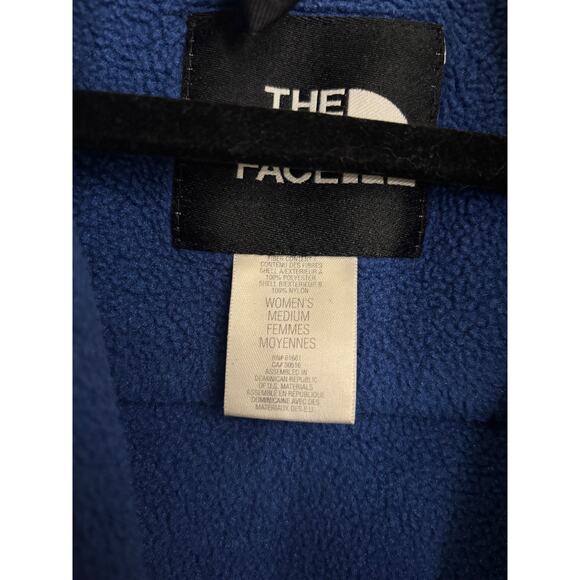 The North Face Denali Vest Womens Medium Black Blue Polar Fleece VTG Polartec - Picture 5 of 6